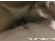 Sexy wife gets creampie from large BBC dick