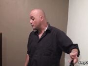 BBW stepmom fucked by two men