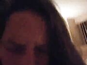 busty BBW wife taking BBC like a slut