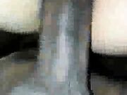 Sexy wife in pigtails sucking bbc