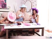 Stepsister costume party ends in fucking