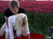 Public Flower Fucking with a Horny Stranger