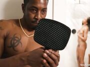 Guy caught spying on gfs bff showering