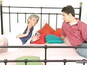 Big cock toyboy fucks German cougar