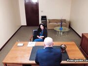 Boss big dicking mature teacher at work