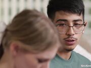 Virgin cheerleader fucks her shy friend