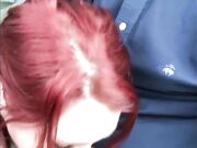 Step Sis Gives Step Bro Roadhead - Church to Home, Small Dick Surprise!