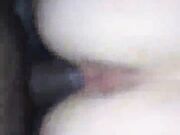 busty BBW wife taking BBC like a slut