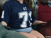 I jerk stepdads friends behind his back