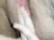 Filthy white wife loving her four black cocks