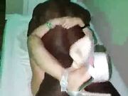 Sexy Big Booty Mom rides my BBC on park bench table