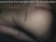 Cheating hotwife waits for her BF to leave