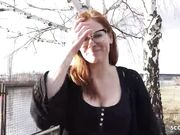 GERMAN SCOUT - Redhead MILF Mona