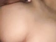 Filthy white wife loving her four black cocks