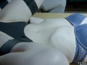 Step sis get tied down by her step bro FERR-ART