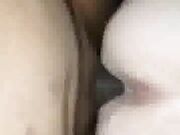 Hot blonde torments her cuckold with big black man