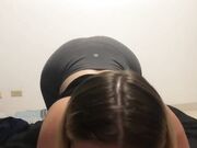 Big-Titted Blonde BBW Sucks and Strokes