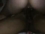 Horny amateur milf fucks BBC in her house