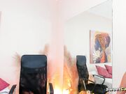 Wild Girl Playing Her Favorite Toy