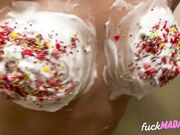 Big Tits German MILF's Easter Treat