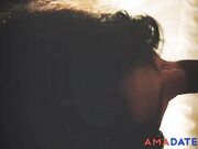 Cumshot on Her Big Booty - Iranian Teen with Big Tits