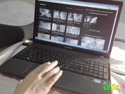 Russian Solo Female Masturbates to Orgasm on Webcam