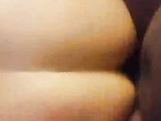 Black guy buttfucking my wife in her purple panties