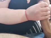 Muscular Tattooed BBW Gives a Blowjob to a Big Cock