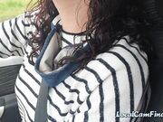 Playing with my pussy while driving - Public Car Webcam Solo