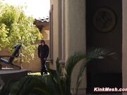 Guy rough fucks bound thief