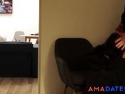 Russian Brunette Amateur in CyberFUCK Parody