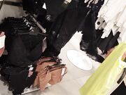 Blonde Teen's Public Undressing in a Store - Amateur Solo Webcam Show