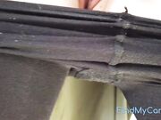 MILF in Pantyhose Masturbates with Vibrator to Orgasm on Webcam