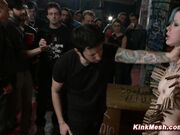 Tattooed babe zippered and fucked