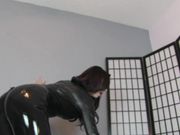 Miss London Lix - Latex Catsuit Ass Worship in Chastity
