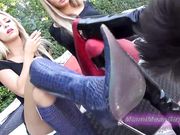 TheMeanGirls - Princess Cindi, Goddess Suvana in Fierce Boot Licker Punishment