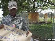White female cops arrest a black guy for stolen valor and fuck him