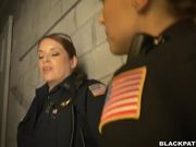 Black guy has to fuck big ass white cop chicks to get away with robbery