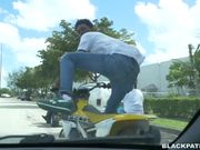Brutal police chicks with huge asses and tits fuck big black cock