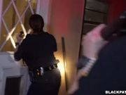 Cop whores caught a burglar and told him to use his BBC to please them