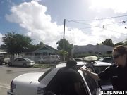 White cop chicks fucked black dude in interrogation room