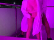 Risky Public Sex on a Hotel Balcony During Ski Season