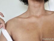 Ebony Girl Cums Hard on Webcam - Solo Fingering Orgasm