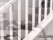 Bitchy Asian neighbor wants a threesome