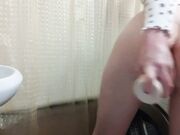 Solo Female Squirts Anally With A Big Cock Dildo