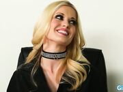 Business woman shows secretary whos boss