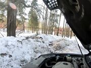 Naked Russian Babe Pours Washing Liquid on Her Big Ass