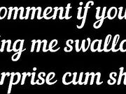 Milf Surprised by Premature Ejaculation During Blowjob