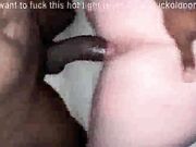 Anal fucked by a black cock while cheating on her boyfriend