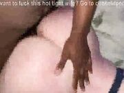 Anal fucked by a black cock while cheating on her boyfriend